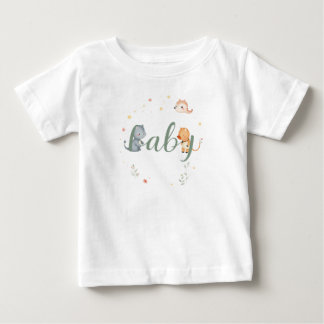 T-shirt Pour Bébé Bébé mignon Animaux Faire-part de naissance