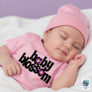 T-shirt Pour Bébé Bébé Mignon Fleurs Sourire Pâquerettes Violettes