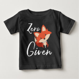 T-shirt Pour Bébé Bébé mignon Fox Zero Fox Donné