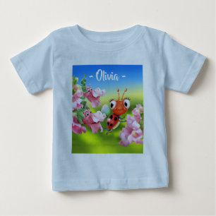 T-shirt Pour Bébé Bébé T Ladybug, série Snap Dragons 3/4