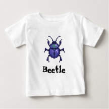 Beetle purple pixel art