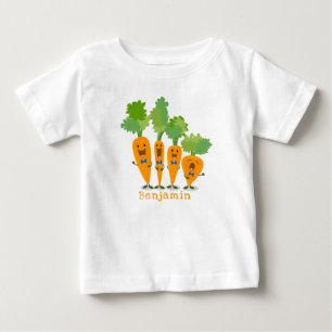 T-shirt Pour Bébé Belle illustration du quatuor de carottes à carott