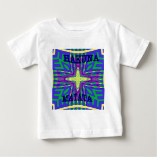 T-shirt Pour Bébé Belle oeuvre Tropicale Hakuna Matata Kanga
