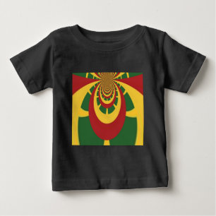 T-shirt Pour Bébé Belle Rasta Extraordinaire Couleurs Art Imprimer
