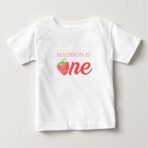 T-shirt Pour Bébé Berry First Strawberry ONE 1ère fête d'anniversair