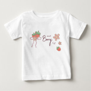 T-shirt Pour Bébé Berry rose Sweet Girl premier anniversaire