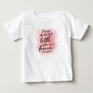 T-shirt Pour Bébé Bien qu'elle soit mais peu d'aquarelle badine le