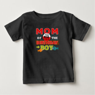 T-shirt Pour Bébé Big One Fishing thème Maman de l'anniversaire