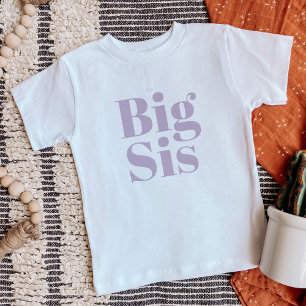 T-shirt Pour Bébé Big Sis   Famille de frères Lilac Matching