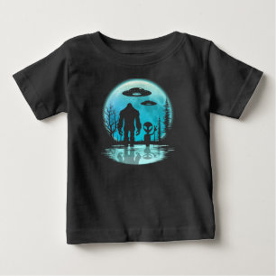 T-shirt Pour Bébé Bigfoot Alien OVNI Divulgation Conspiration Don