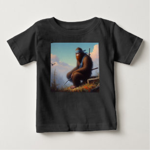 T-shirt Pour Bébé Bigfoot Ninja