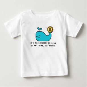 T-shirt Pour Bébé Bitcoin Baleine drôle Crypto Investisseur Dessin d
