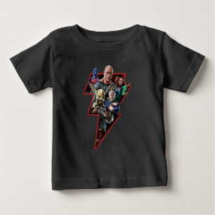 T-shirt Pour Bébé Black Adam Group Lightning Graphic