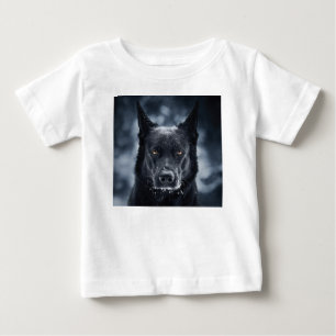 T-shirt Pour Bébé Black German Shepherd