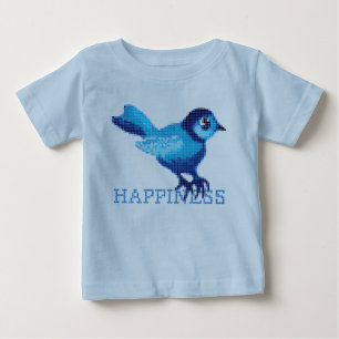 T-shirt Pour Bébé Bleu du bonheur