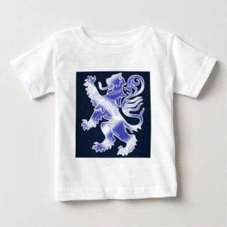 T-shirt Pour Bébé Bleu effréné de lion