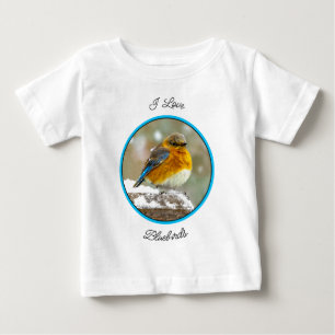 T-shirt Pour Bébé Bleuet de l'Est en neige - Photo originale