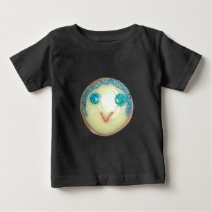 T-shirt Pour Bébé Blue Hair Emoji Art Imprimer/Graphique