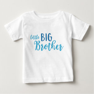 T-shirt Pour Bébé Blue Little Big Brother Toddler Long Sleeve Tee