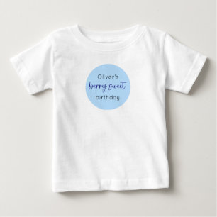 T-shirt Pour Bébé Blueberry Birthday Berry Sweet