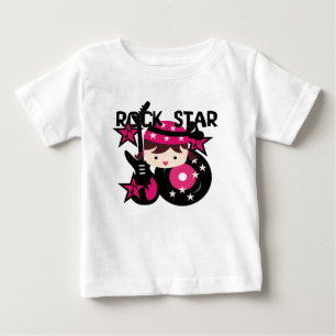 T-shirt Pour Bébé Bodysuit bébé tutu fille rock star brunette