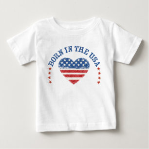 T-shirt Pour Bébé BodySuit et T-Shirt Né aux États-Unis Bébé