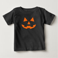 Bodysuit Jack-o'-lantern Citrouille visage bébé