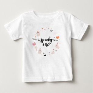 T-shirt Pour Bébé Boho éffrayant un Halloween mignon fantôme