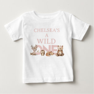 T-shirt Pour Bébé Bois rose sauvage Un 1er anniversaire