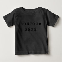 "Bonjour bébé" Baby Bodysuit