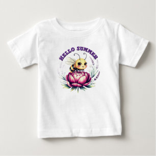 T-shirt Pour Bébé Bonjour, maillot de bébé d'été