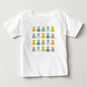 T-shirt Pour Bébé Bonjour Mignon Coloré Bonjour