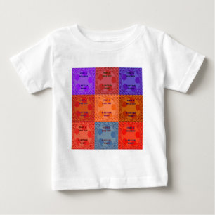 T-shirt Pour Bébé Bonne journée et meilleur Night Pop Art Imprimer