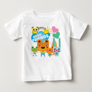 T-shirt Pour Bébé Bons amis d'animaux
