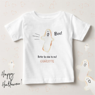 T-shirt Pour Bébé Boo ! Halloween fantôme mignon