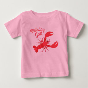 T-shirt Pour Bébé Boule de homard Anniversaire Fête Enfants mignons