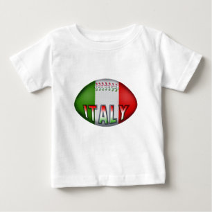 T-shirt Pour Bébé Boule de rugby de l'Italie