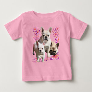 T-shirt Pour Bébé Bouledogues français Papillon Bulldog