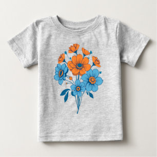 T-shirt Pour Bébé Bouquet de fleurs