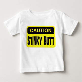 T-shirt Pour Bébé Bout stinky de précaution