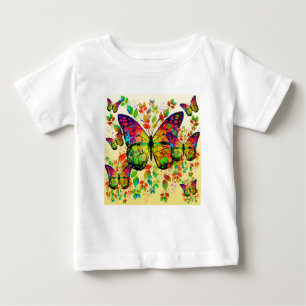 T-SHIRT POUR BÉBÉ BOUTEILLES DE PRINTEMPS NATURE COLORÉE