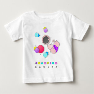 T-shirt Pour Bébé Bowling drôle de roulement de la bande dessinée