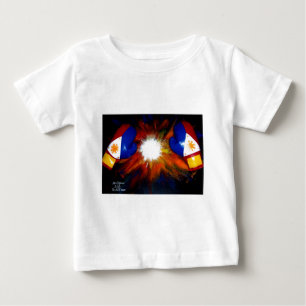 T-SHIRT POUR BÉBÉ BOXEUR PHILIPPIN - FIERTÉ DE BOXE DES PHILIPPINES