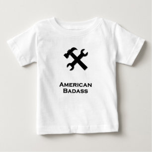 T-shirt Pour Bébé Brassage de marteau noir