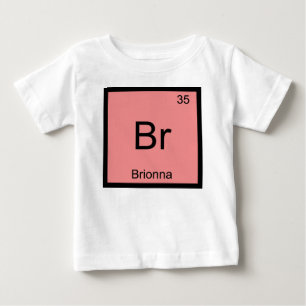 T-shirt Pour Bébé Brionna Nom Chimie Élément Tableau Périodique
