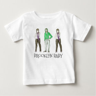 T-shirt Pour Bébé Brooklyn Baby NYC Williamsburg Hipster New York