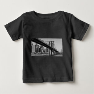 T-shirt Pour Bébé Brooklyn Bridge New York City