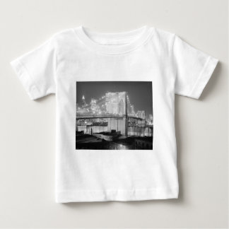 T-shirt Pour Bébé Brooklyn Bridge New York USA