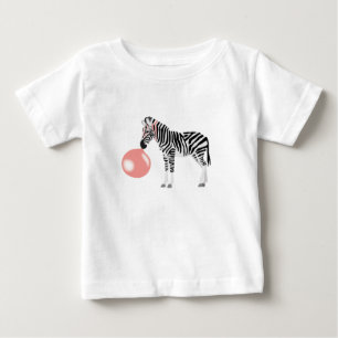 T-shirt Pour Bébé Buble Gum Zebra Blowbble