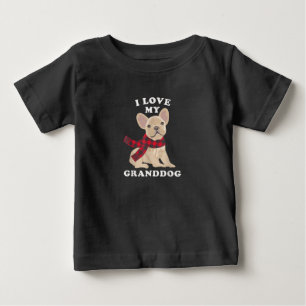 T-shirt Pour Bébé bulldog français cadeau grand-ma xmas